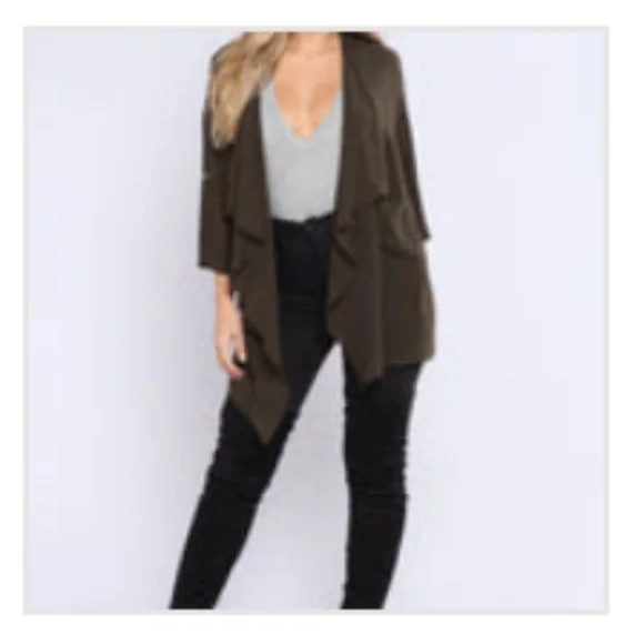 Fashion Nova Light As A Feather Jacket - Picture 3 of 3